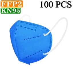 KN95 15 Colors FFP2 MASK KN95 5 Layers Adult Black Fabric Mask Mascarillas Protective FPP2 Mouth Face Masks Filter Masque