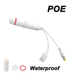 48V To 12V POE Spliter Rj45 Waterprrof Video And Power Adapter Cable Supply Module Injector Extender for IP Camera Splitter Net