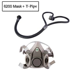 40mm Y-Type Respirator Airway Tube Connection Hose Breathing Pipe For 6200/7502/6800 To 40mm Filter Canister Connection Adapter
