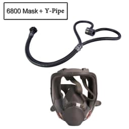 40mm Y-Type Respirator Airway Tube Connection Hose Breathing Pipe For 6200/7502/6800 To 40mm Filter Canister Connection Adapter