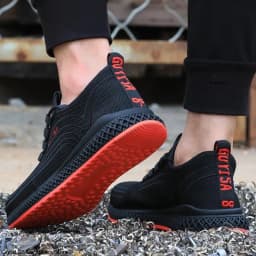 Work Safety Shoes Men Women Steel Toe Shoes Breathable Puncture-Proof Men Work Sneakers Boots Lightweight Safety Footwear Male