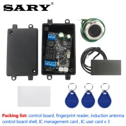 Mobile phone NFC induction control board fingerprint identification relay module IC card 13.56 mhz access controller