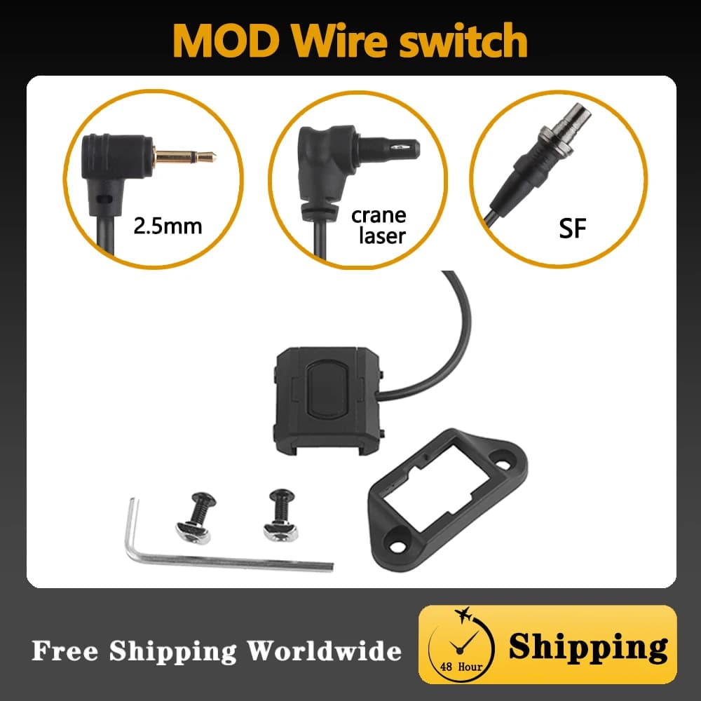 Tactical Hotkey Switch Pressure Remote for Scout Light Combo IR Laser Scope Fits PEQ-15 DBAL-A2 DBAL-D2 and M-LOK Rails