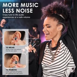 Silicone High Fidelity Concert Ear Plugs, Hearing Protection Earplugs, Noise Reduction Music Ear Plugs for Concerts