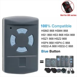 868 MHz Remote Control HSM4 HSM2 HS2 HS4 HSE2 HSE4 HSZ1 HSZ2 HSP4 Garage Door Remote Command Remote Gate Opener