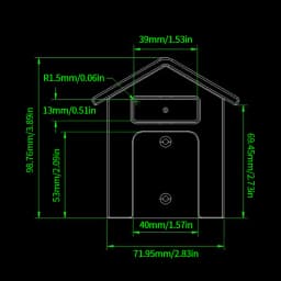 Waterproof Cover for Wireless Doorbell Access Control Rain Cover Protective Box Outdoor Doorbell Cover