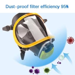 Electric full face mask electric pump, industrial paint spraying electric respirator, portable gas mask, constant flow