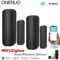 WiFi or ZigBee Door Window Sensor Smart Home Wireless Door Open Close Detectors APP Remote Alarm Work with Alexa Google Home