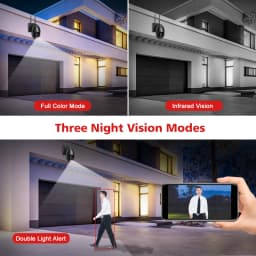 HD 8MP WIFI/4G SIM Card/POE Surveillance Camera 10X Digital Zoom AI Humanoid Detection Auto Tracking 2.8mm 8mm Dual Lens Camera