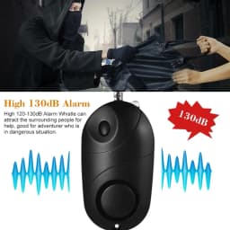 Personal Alarm Safe Sound Emergency Self-Defense Security Alarm Women's Wolf Guard Keychain LED Flashlight For Women Girls Kid