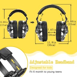 ZOHAN-Kids Hearing Protection Earmuffs, Child Noise Canceling Earmuffs for Watching Concerts, Air Shows