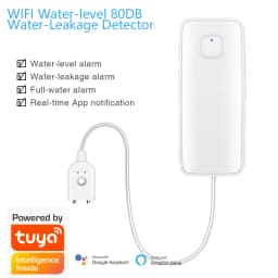 1M/3M/5M Water leakage sensor WIFI leak level Sound Alarm detector security Overflow protection Work with Tuya Smart Life App
