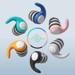 1-6pair Silicone Noise Cancelling Earplugs Noise Filter Sleep Swimming Waterproof Three Layer Mute Earplugs