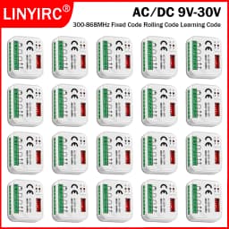 Universal Garage Door Gate Remote Control Receiver 300 a 868 MHz Receiver AC/DC9-30V Gate Controller Opener Transmitter