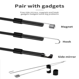 5.5/8mm HD Sewer Industrial Endoscope Waterproof Piping Endoscopy Type C Mini Camera 3 in 1 Automotive Borescope for Android