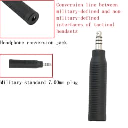TS TAC-SKY Tactical Headset Adapter U-174 NATO/Military To Civilian Wiring Adapter for PeltorComta / Msa Sordin / TCI Hi-threat