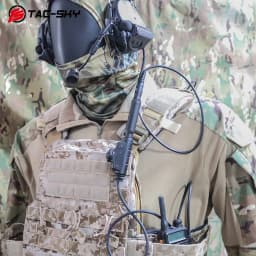 TS TAC-SKY Tactical Headset Adapter U-174 NATO/Military To Civilian Wiring Adapter for PeltorComta / Msa Sordin / TCI Hi-threat