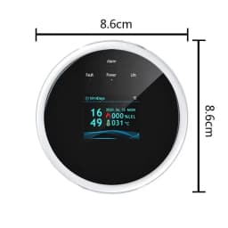 Tuya Wifi Natural Gas Leakage Detector Sensor Smart Alarm Gas Fire Security Digital LED Temperature Display for Home Kitchen