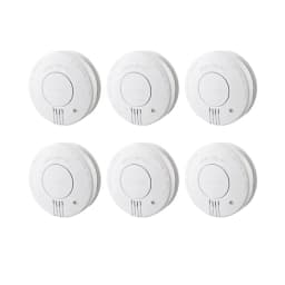 CCEsafety SA10 Smoke Detector 9V Replaceable Battery Fire Alarm Smoke Sensor Hush Button For Home Apartment Rental CE EN14604