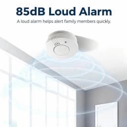 CCEsafety SA10 Smoke Detector 9V Replaceable Battery Fire Alarm Smoke Sensor Hush Button For Home Apartment Rental CE EN14604