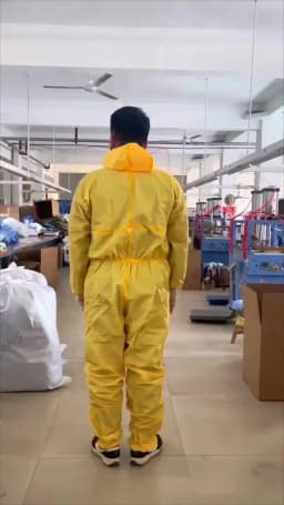 Chemical Protective Suit Coverall Hazardous Chemicals Liquid Proof Sulfuric Acid And Alkali Resistant Work Protection Clothing