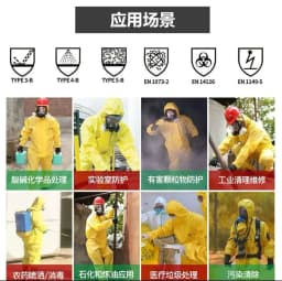 Chemical Protective Suit Coverall Hazardous Chemicals Liquid Proof Sulfuric Acid And Alkali Resistant Work Protection Clothing