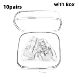 High Fidelity Silicone Earplugs - Reusable Noise Reduction Hearing Protection Ear-Plugs with Case for Concerts Musicians
