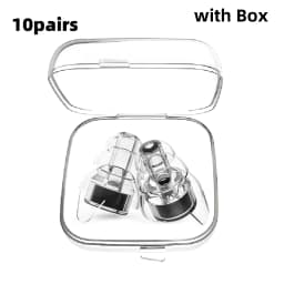 High Fidelity Silicone Earplugs - Reusable Noise Reduction Hearing Protection Ear-Plugs with Case for Concerts Musicians
