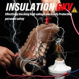 6KV Safety Shoes Fashionable Men's Insulated Are Waterproof Puncture Slip Resistant Comfortable and Breathable