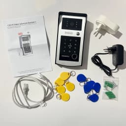 WiFi Tuya RFID Video Camera Doorbell 1080P HD Color Video Door Phone Intercom System Outdoor with Code Keypad AccessAPP Unlock