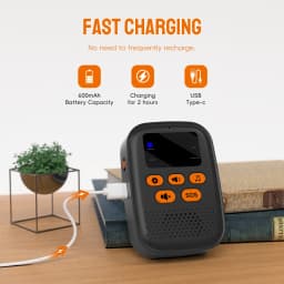 SOS Watch Caregiver Pager Wireless Medical Call Button Surveillance Elderly SOS Alarms Vibration Pager Digital Display Call Bell