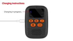 SOS Watch Caregiver Pager Wireless Medical Call Button Surveillance Elderly SOS Alarms Vibration Pager Digital Display Call Bell