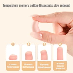 10-120pcs Comfortable Earplugs Antinoise Ear Plugs Sleep Noise Reduction Ear Protector for Sleep Soft Foam Earplugs Anti-Noise