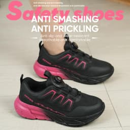 Indestructible Women's Steel Toe Work Safety Shoes Anti-smash Anti-Punctur Breathable Work Factory Shoes Women's Work Shoes