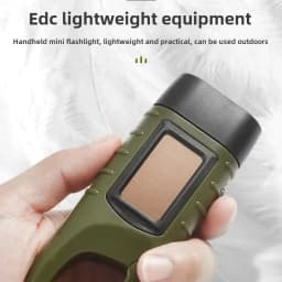 Solar Hand Crank Flashlight - 3-in-1 Emergency LED Light with Camping Power Bank Outdoor Survival Gear