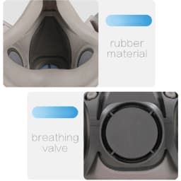 6200 Gas Mask Body For Spray Paint Decoration Chemical Dust Mask Body Protect Toxic Steam Filter Respirator Reusable Half Mask