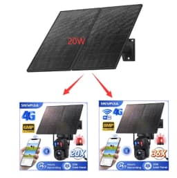 SHIWOJIA Solar Panels Suitable for Outdoor Solar Cameras