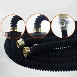 0.5M, 1M, 5M, 40MM Interface Gas Mask Snorkel Wear Resistant Anti-Aging Gas Mask and Filter Connecting Pipe