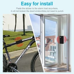 New 110dB Door And Window Vibration Alarm Wireless Anti-Theft Alarm With Remote Control Home Bicycle Security Burglar Alarm