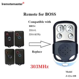 Replacement Boss Steel-Line Guardian Garage Door Remote Control BOL4 BOL6 BOL9 BRD1 BRD9 2211-L (TX) 303mhz
