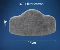 3701 Activated Carbon Particulate Filter Dustproof Suitable For 8016/3200/1021 Series Dust Mask Spray Painting Mining Work