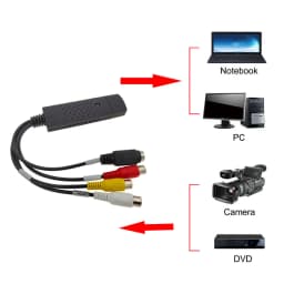 USB2.0 VHS To DVD Converter Convert Analog Video To Digital Format Audio Video DVD VHS Record Capture Card