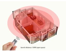 KERUI RC531 Wireless Portable Remote Control 4 Buttons Keychain For WIFI GSM PSTN Home Security Alarm System