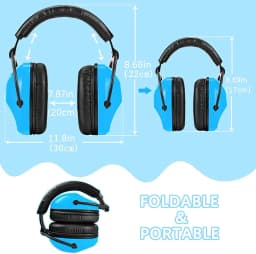 ZOHAN Kids Hearing Protection Passive Earmuffs Safety Earnmuff Headset Noise Reduction DIY Ear Defenders for Autism Children