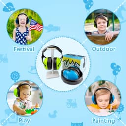 ZOHAN Kids Hearing Protection Passive Earmuffs Safety Earnmuff Headset Noise Reduction DIY Ear Defenders for Autism Children
