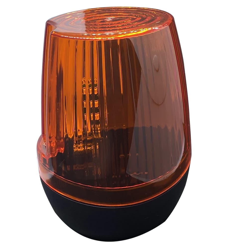 AC DC LED Gate Flashing Light Lamp Alarm Lamp For Swing Sliding Gate Opener/Barrier Gate Signal Strobe Flashing Lamp (No Sound)