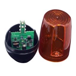 AC DC LED Gate Flashing Light Lamp Alarm Lamp For Swing Sliding Gate Opener/Barrier Gate Signal Strobe Flashing Lamp (No Sound)