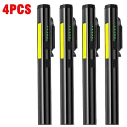 KDULIT 4 in 1 Multifunctional LED Pen Flashlight Built in 800mah Battery USB Rechargeable with Magnetism Work Repair Lantern