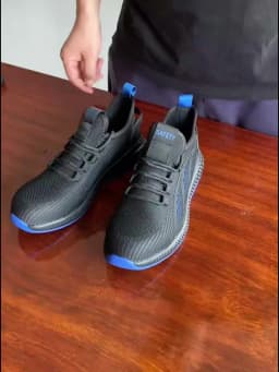 Steel Toe Safety Shoes for Men Women Lightweight Work Sneakers Puncture Proof Work Shoes Unisex Coustruction Safety Work Boots