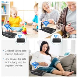 Wuloo 1 Mile Long Range Wireless Intercom System for Home House Business Offices Room to Room Communicate